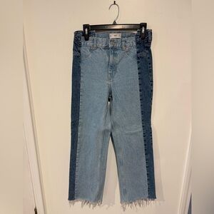 Mango Light and Dark Blue Denim Jeans